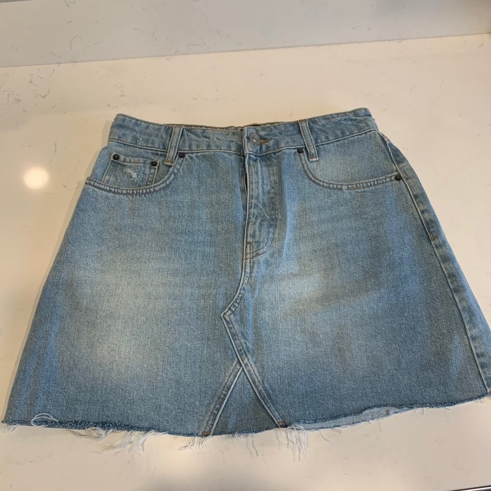 BDG Light Wash Denim Skirt